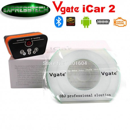 OBD2 OBDII Vgate iCar2 MINI ELM BLUETOOTH SCANNER PER ANDROID TORQUE E IOS