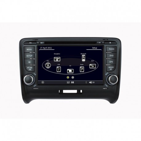 AUTORADIO SPECIFICA AUDI TT BLUETOOTH GPS MP3 DIVX SD USB DVD CD