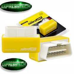 Modulo aggiuntivo GIALLO centralina auto BENZINA car tuning NITRO OBD2 OBDII