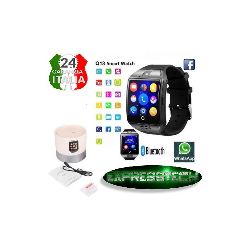 SMARTWATCH Q18 OROLOGIO TELEFONO CELLULARE BLUETOOTH SIM CARD