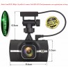 Dash Cam/Dvr - Full HD 1080p - 3.0 pollici - G-sensor - WI-FI - GPS con registrazione in loop + retrocamera