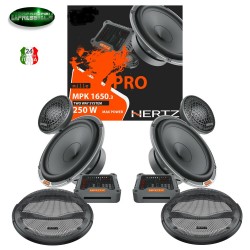 Hertz Linea Mille Pro MPK 1650.3 Kit 4 Casse Altoparlanti Due Vie 250W +Griglie