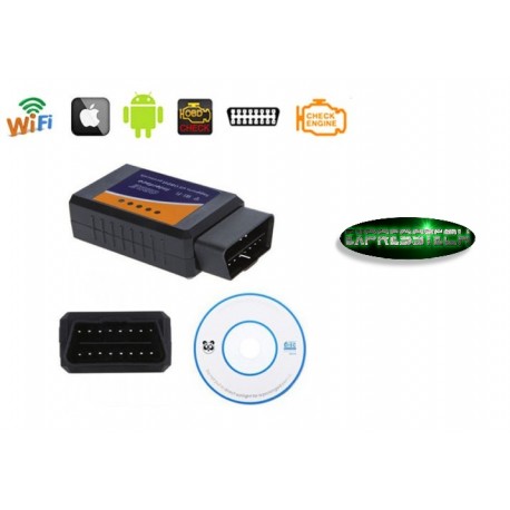 CAVO DIAGNOSI ELM 327 WIFI PER ANDROID/ IPHONE IOS OBD2 SCAN DIAGNOSI AUTO OBDII