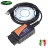 CAVO DIAGNOSI INTERFACCIA ELM 327 USB Scan OBD2 II V1.5 USB Universale per Auto