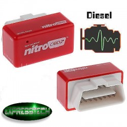 Modulo aggiuntivo ROSSO centralina auto DIESEL car tuning NITRO OBD2 OBDII