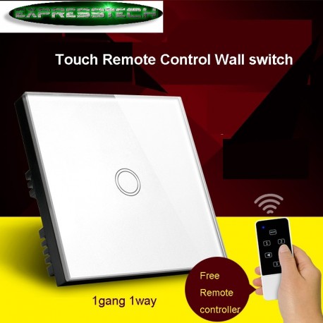 INTERRUTTORE 1 PULSANTI TOUCH SCREEN WIFI CON TELECOMANDO