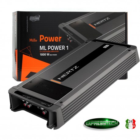 Amplificatore Hertz Mille ML POWER 1 Classe D Mono 1X1000W Rms Per Sub 1  Canale - EXPRESSTECH STORE