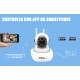 TELECAMERA IP CAMERA HD 720P WIRELESS LED IR LAN MOTORIZZATA WIFI CONTROLLO APP