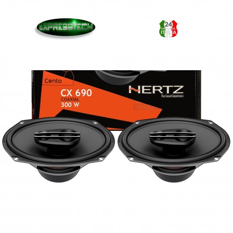 Hertz CX690 Linea Cento Coppia Casse Altoparlanti Coassiali 15X23CM 300W GRIGLIE