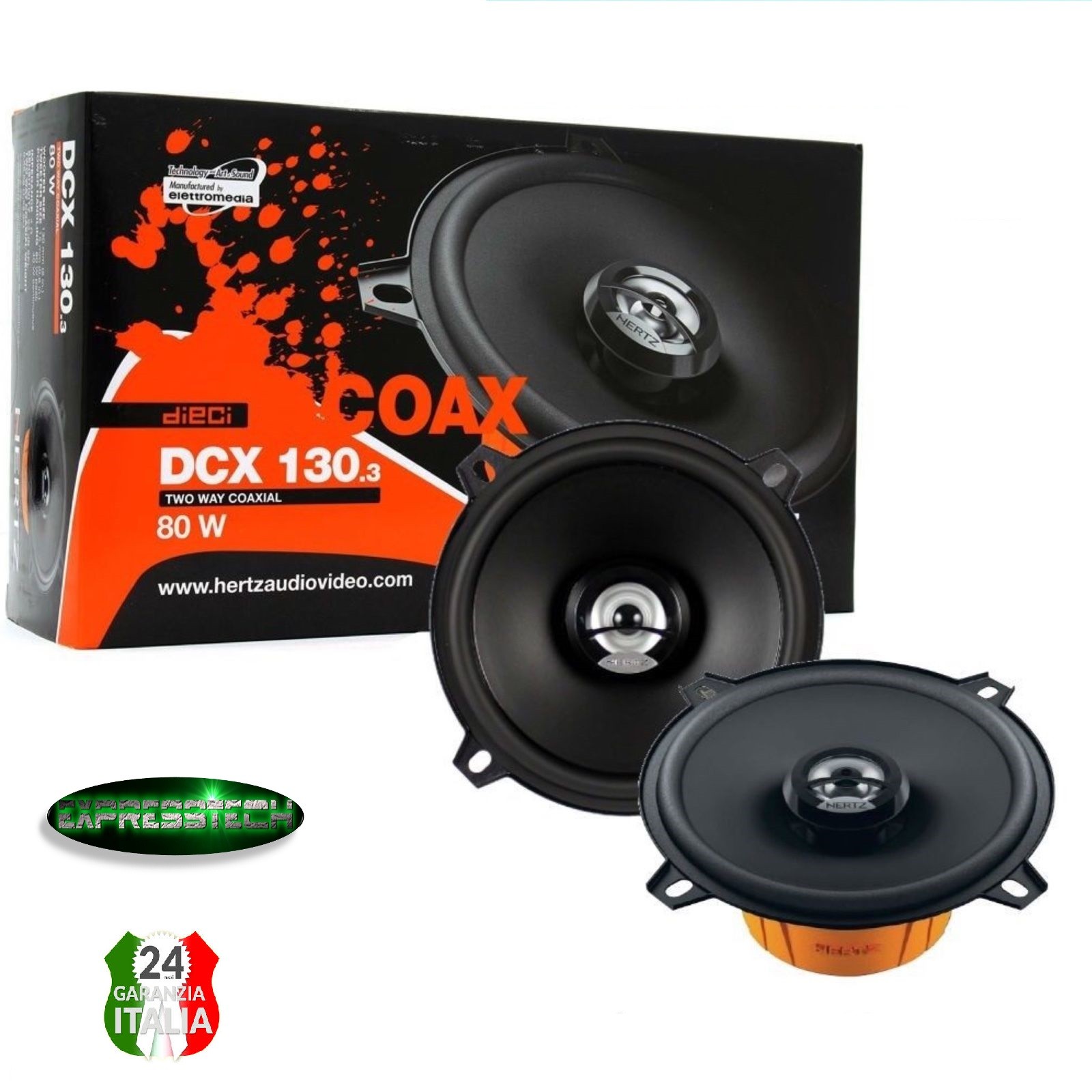 Hertz Dieci DCX 130.3 Coppia Casse Altoparlanti Auto 13 cm 130 mm 80W -  EXPRESSTECH STORE