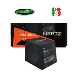 Hertz DBA 200.3 Sub Box Subwoofer Amplificato Attivo Compatto 140 W Cassa Chiusa