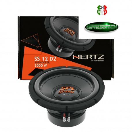 Hertz SS 12 D2 Sub Subwoofer 2000W 30 CM Linea SPL SHOW Doppia Bobina 2+2 Ω