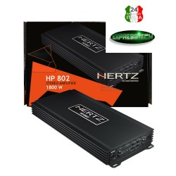 Hertz HP 802 Amplificatore Spl Show Classe ab Stereo 1/2 Canali 1800W Crossover